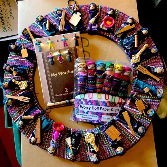 Guatemala Maýan Indian Worry Dolls Set - Picture 1 of 5